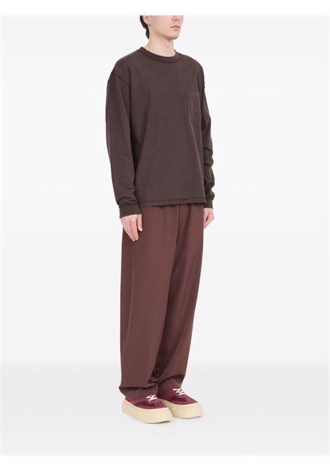 maglia pocket logo uomo marrone MM6 MAISON MARGIELA | SH0NH0016 M20050143